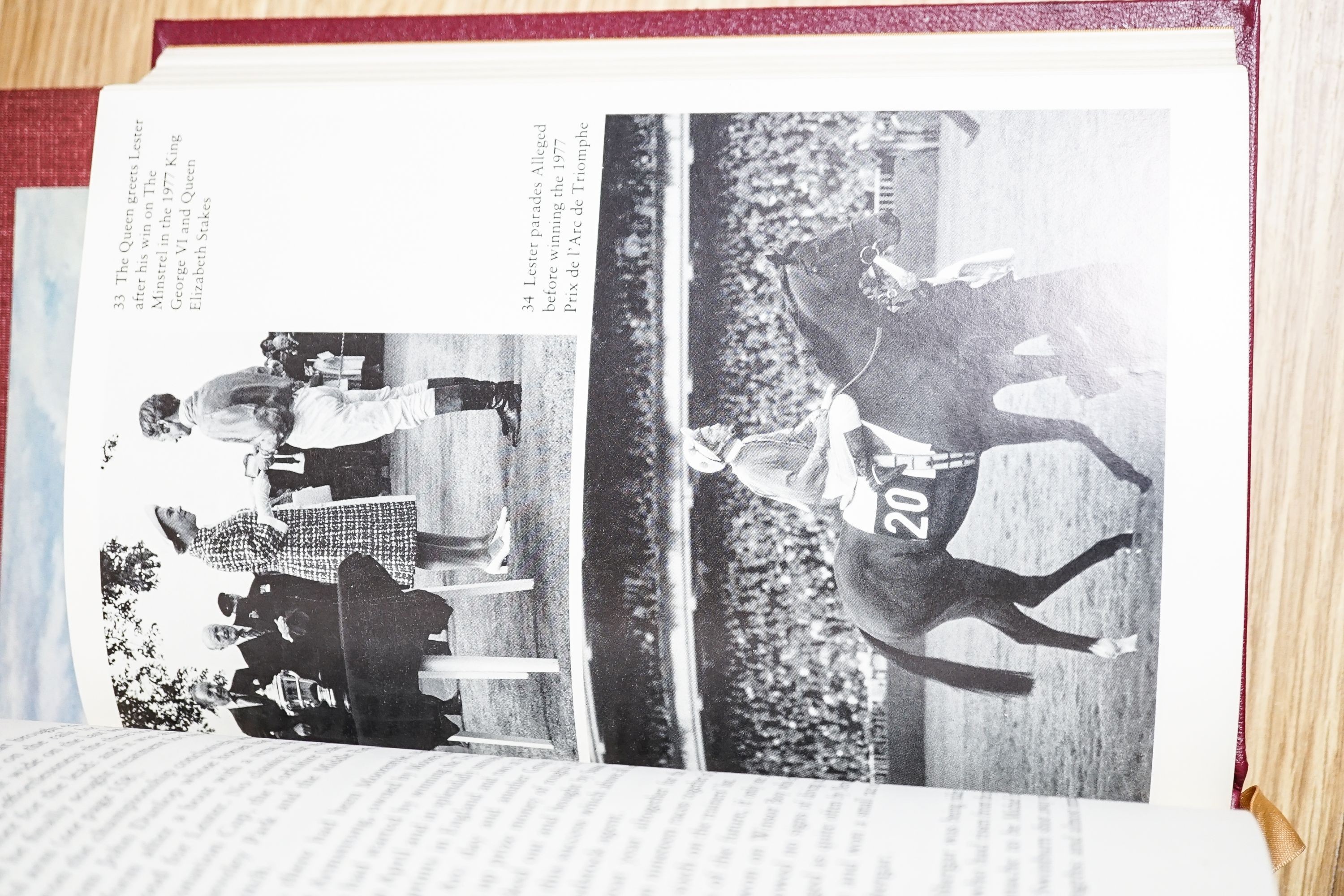 Francis, Dick - Lester - The Official Biography, signed, and Stone Reeves, Richard - 'Thoroughbreds I have Known'